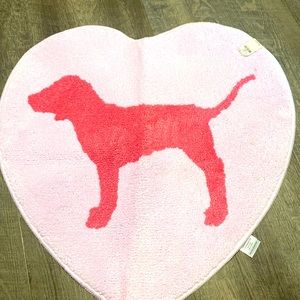 Pink heart shaped bathmat